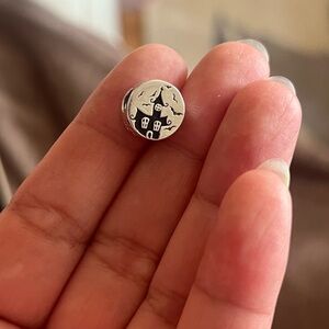 Silver Haunted House Charm